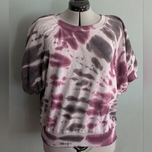 Anthropologie Tie-Dye Sweatshirt - Purple and Gray